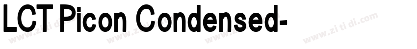 LCT Picon Condensed字体转换